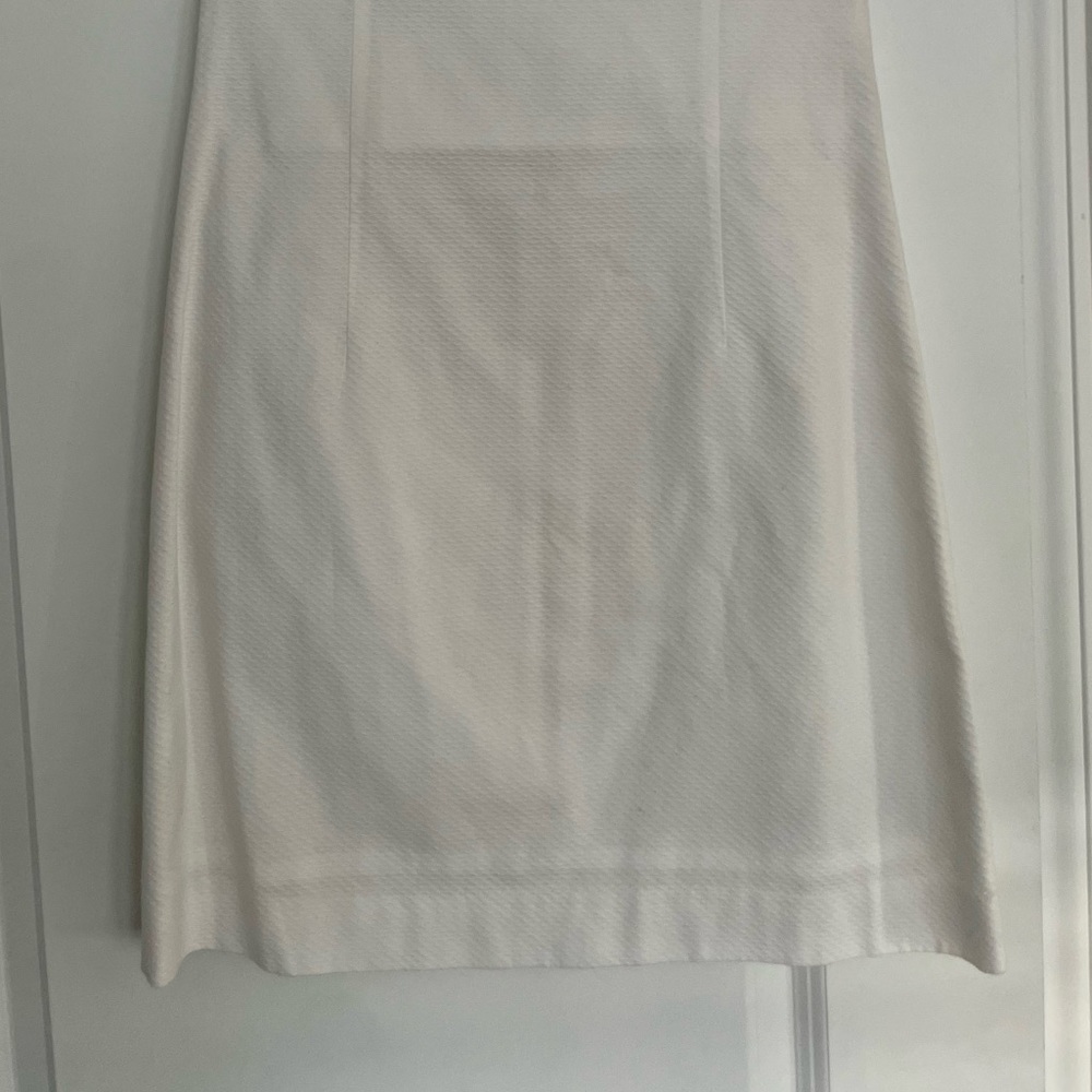 Lilly Pulitzer White Strapless Dress with Gold Zipper - Picture 4 of 13